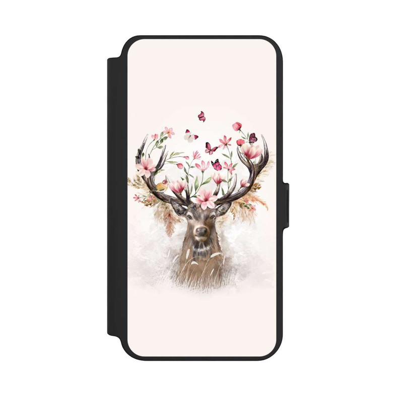 Galaxy S25 + NIVOflip Cerf & Fleurs