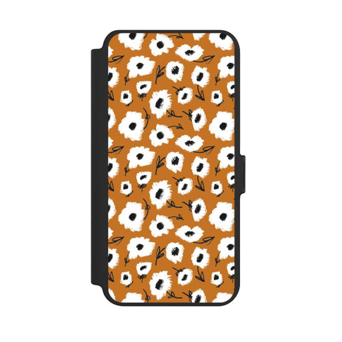 Samsung Galaxy S25+  NIVOflip Pattern Fleurs Ocres