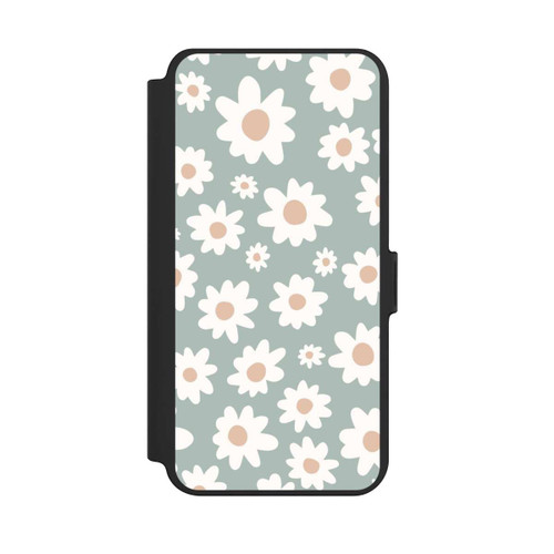 Samsung Galaxy S25+  NIVOflip Gänseblümchen Muster grün