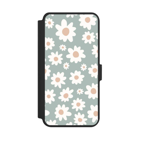 Samsung Galaxy S25+  NIVOflip Gänseblümchen Muster grün