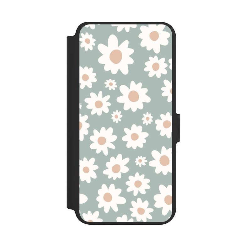 Galaxy S25 + NIVOflip Marguerites Pattern Vert