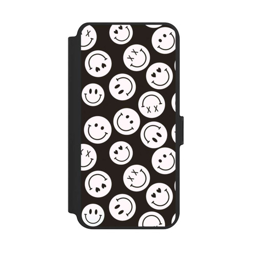 Samsung Galaxy S25+  NIVOflip Smiles Emotes Pattern Black And White