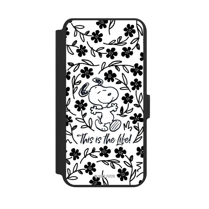 Galaxy S25 + NIVOflip Snoopy This Is The Life Noir & Blanc