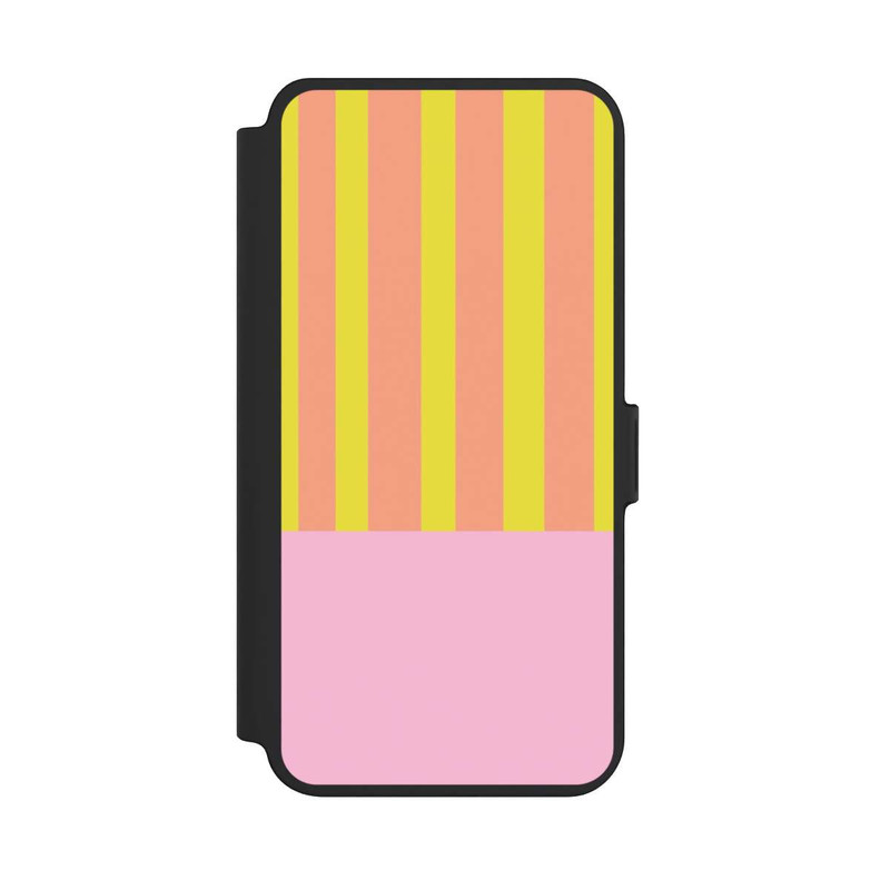 Galaxy S25 + NIVOflip Neonfarbige Streifen