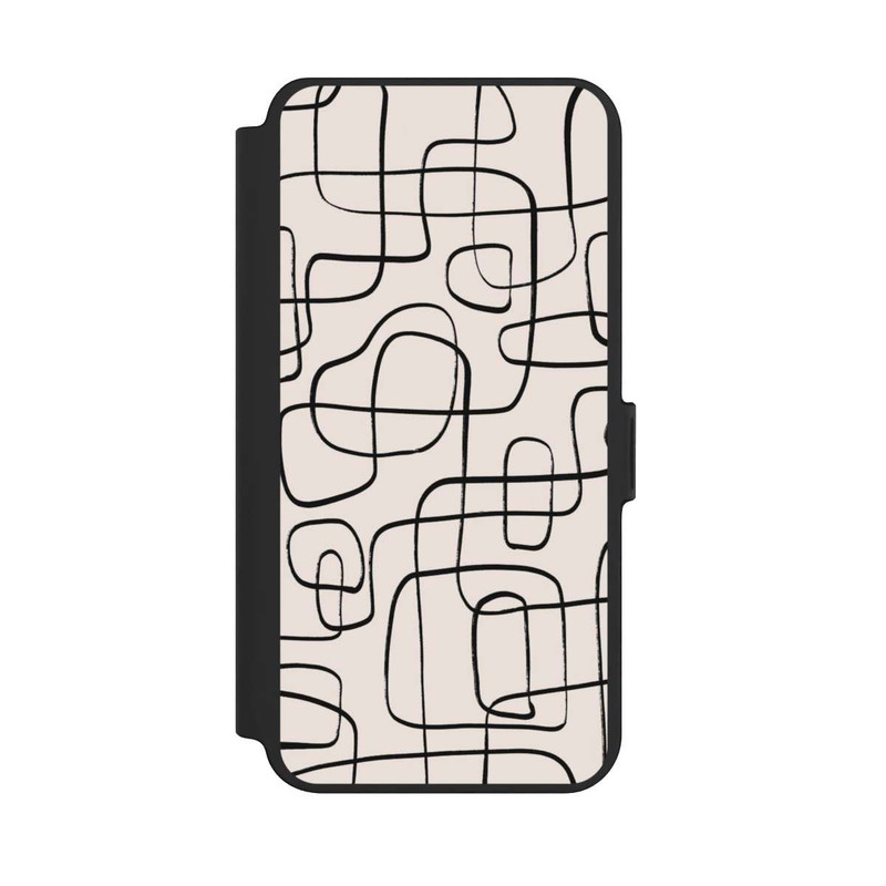 Galaxy S25 + NIVOflip Lignes Fines Pattern