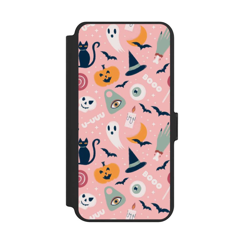 Galaxy S25 + NIVOflip Cute Halloween Ghosts Pattern