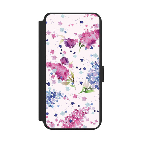 Samsung Galaxy S25+  NIVOflip Hortensien Lila und Rosa Blumen