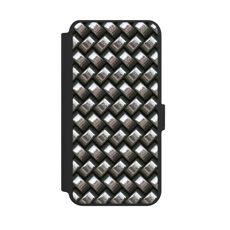 Galaxy S25 + NIVOflip Glamour Silver Metal