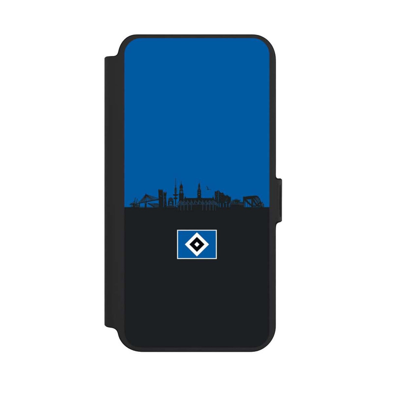 Galaxy S25 + NIVOflip HSV Skyline Blau Schwarz