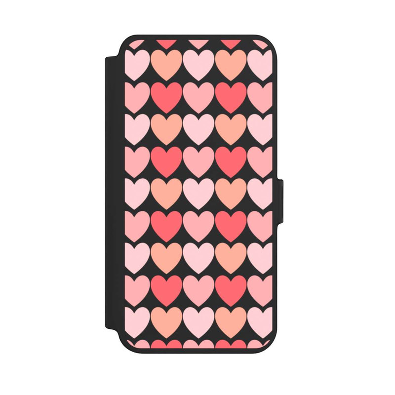 Galaxy S25 + NIVOflip Rosa Schattenherzen