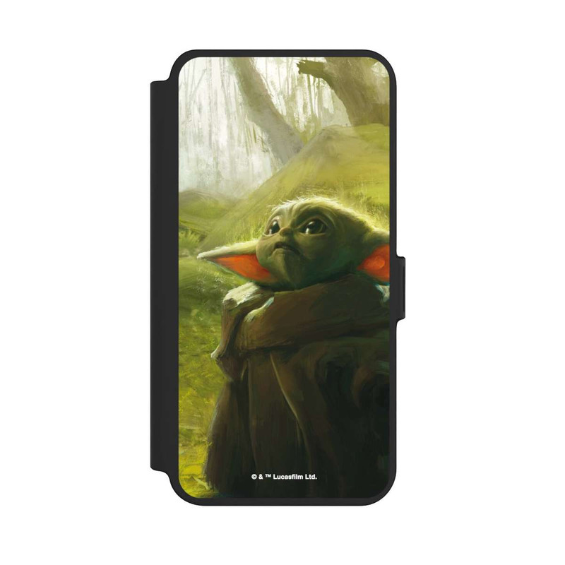 Galaxy S25 + NIVOflip Grogu Niedlicher Wald