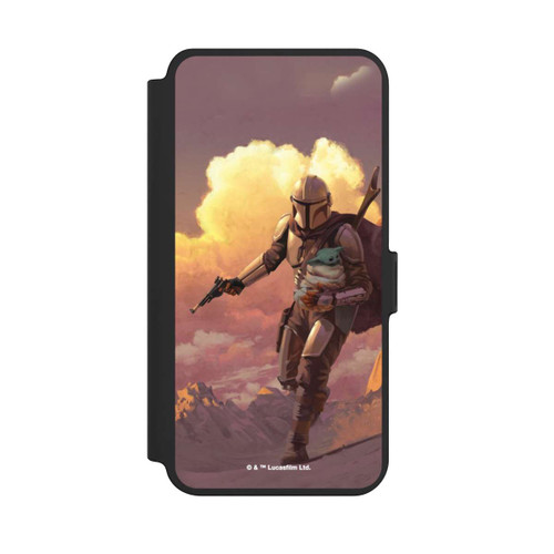 Samsung Galaxy S25+  NIVOflip Der Mandalorianer und Grogu Sonnenguntergang Wolken