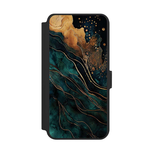 Samsung Galaxy S25+  NIVOflip Gold und Grün