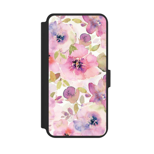 Samsung Galaxy S25+  NIVOflip Tapete mit rosa Blumen