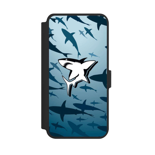 Samsung Galaxy S25+  NIVOflip Haie Muster Blau