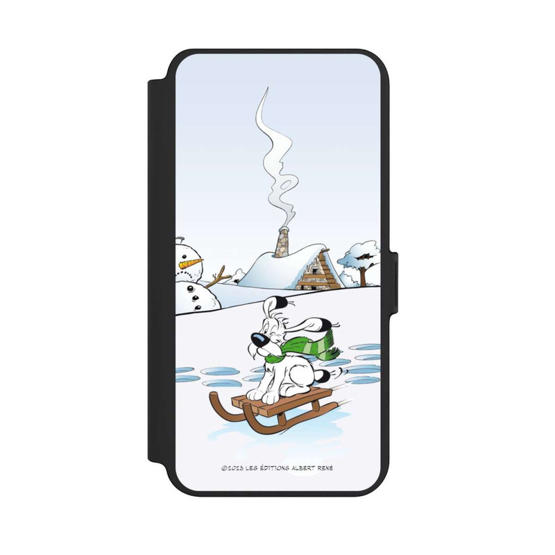 Galaxy S25 + NIVOflip Idefix fährt Schlitten