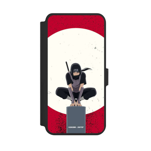 Samsung Galaxy S25+  NIVOflip Itachi Uchiha Symbol Roter Hintergrund