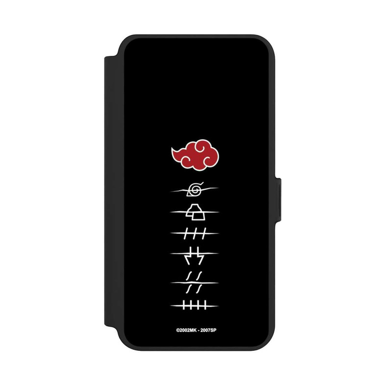 Galaxy S25 + NIVOflip Symboles des membres de l'Akatsuki noirs