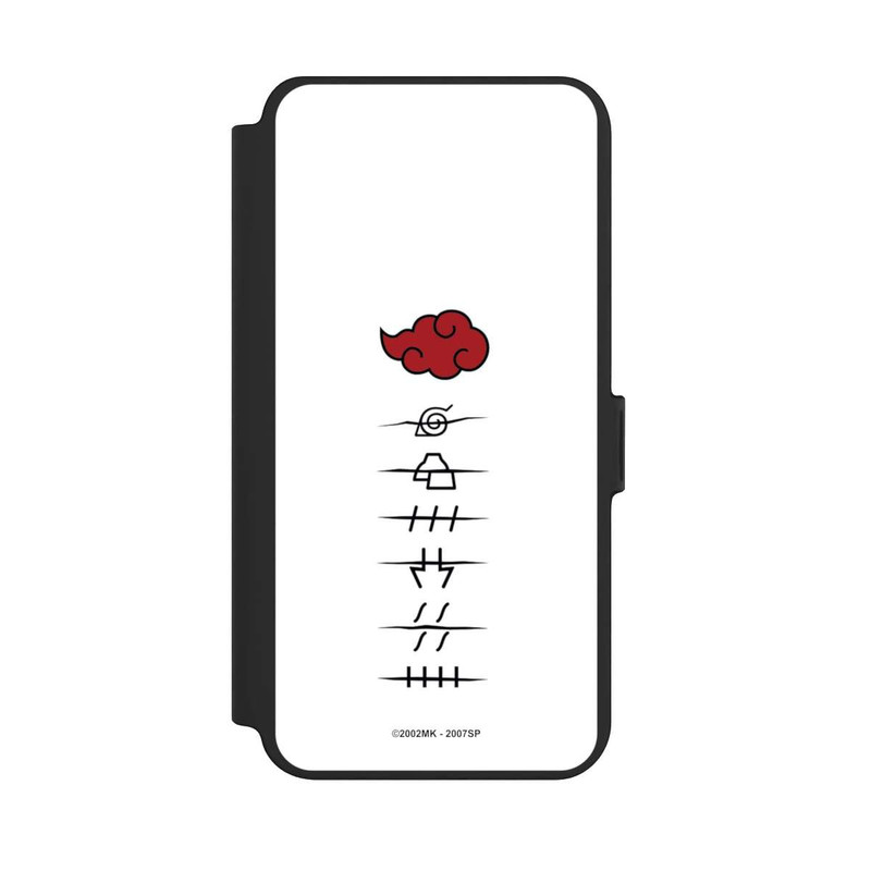 Galaxy S25 + NIVOflip Akatsuki Mitgliedersymbole Weiß