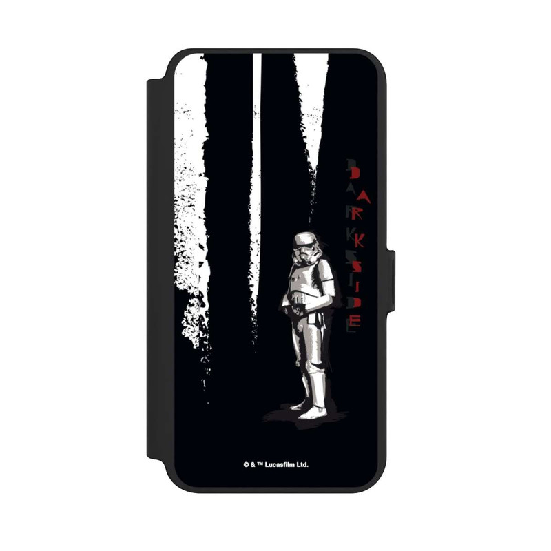 Galaxy S25 + NIVOflip Stormtrooper Dunkle Seite
