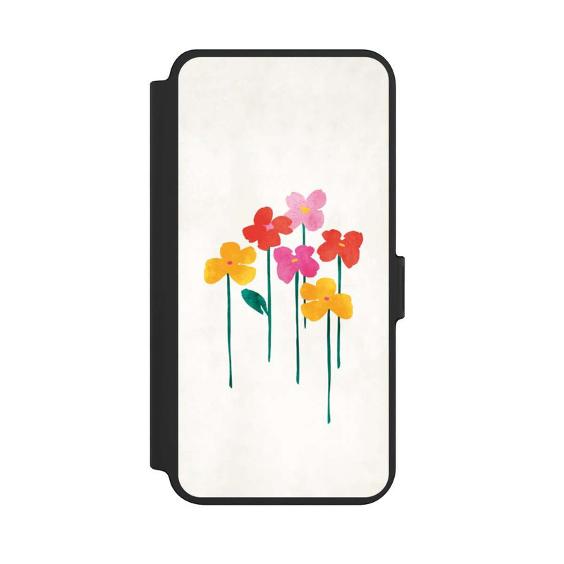 Galaxy S25 + NIVOflip Kleine glückliche Blumen