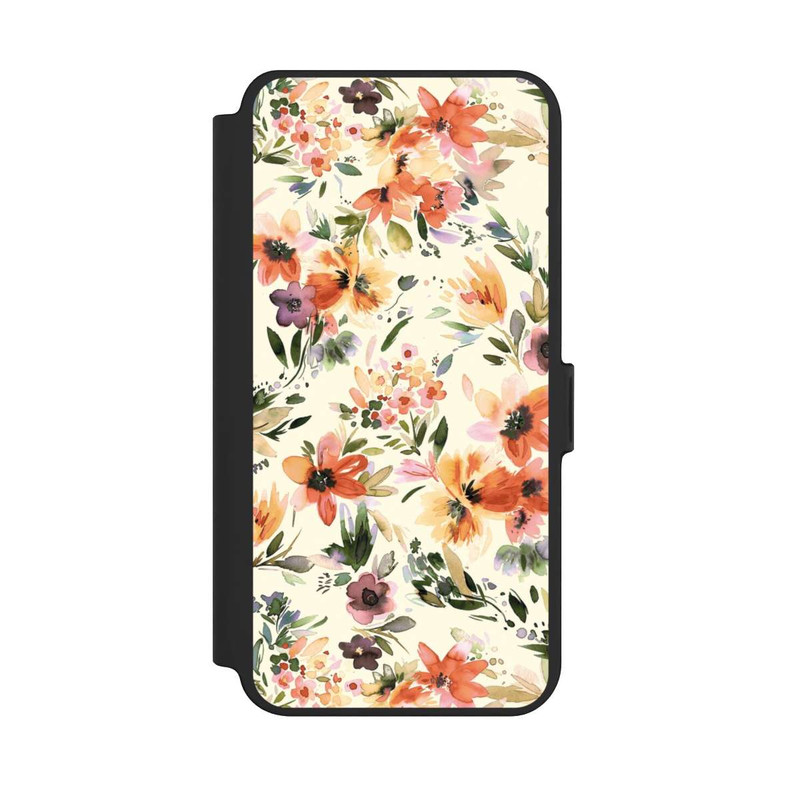 Galaxy S25 + NIVOflip Summer Artistic Flowers Ivory