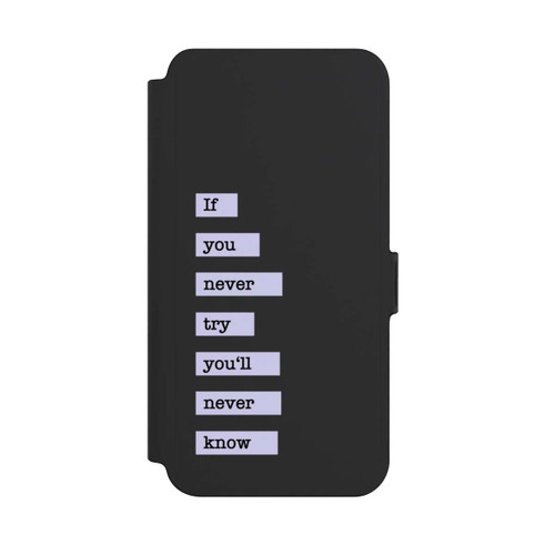 Samsung Galaxy S25+  NIVOflip If You Try Blue Transparent