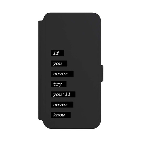 Samsung Galaxy S25+  NIVOflip If You Try Black Transparent