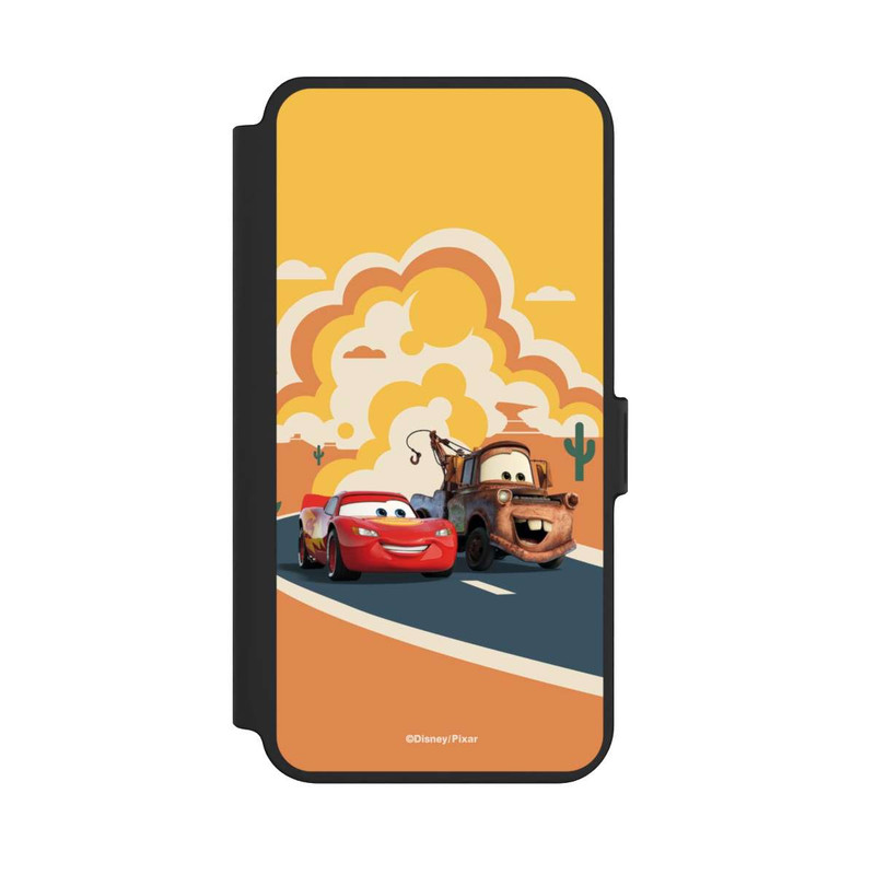 Galaxy S25 + NIVOflip Disney Cars Lightning McQueen Und Hook on the Road