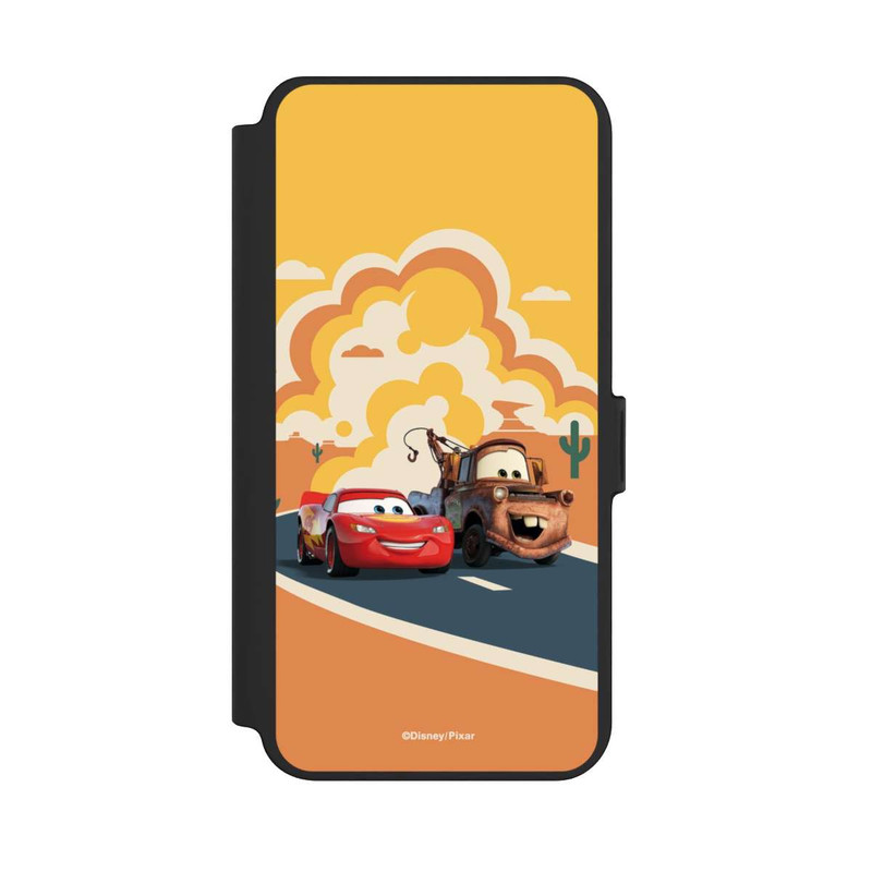 Galaxy S25 + NIVOflip Disney Cars Lightning McQueen Und Hook on the Road