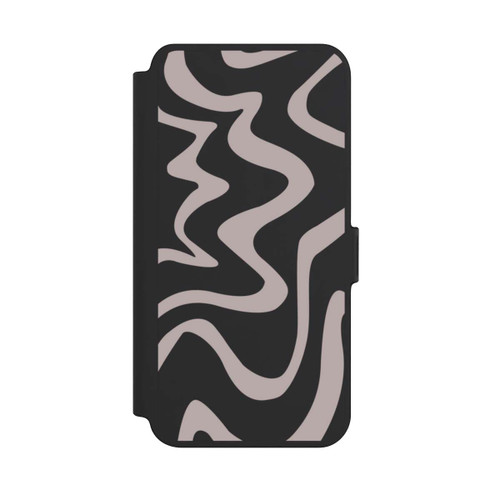 Samsung Galaxy S25+  NIVOflip Linien Wellig Transparent