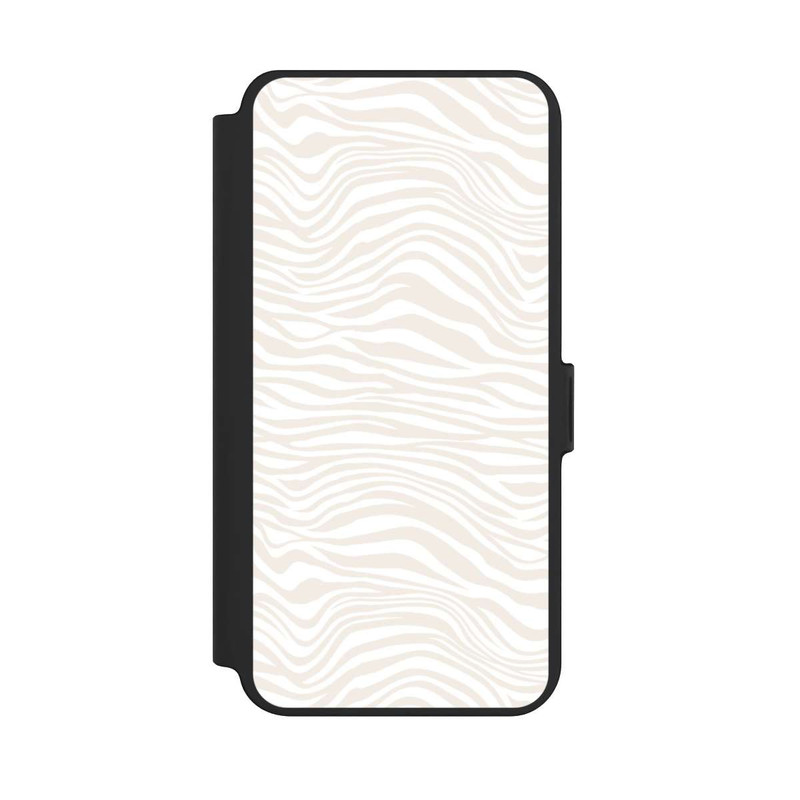 Galaxy S25 + NIVOflip Motif Zèbre Marron