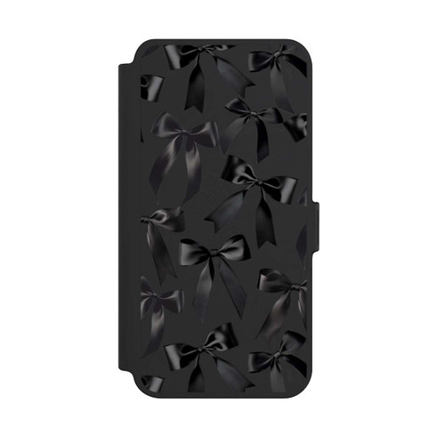 Samsung Galaxy S25+  NIVOflip Schwarze Satinschleifen