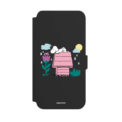 Samsung Galaxy S25+  NIVOflip Snoopy Hundehütte Frühling transparent