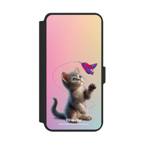 Samsung Galaxy S25+  NIVOflip Playing Cat with Feather
