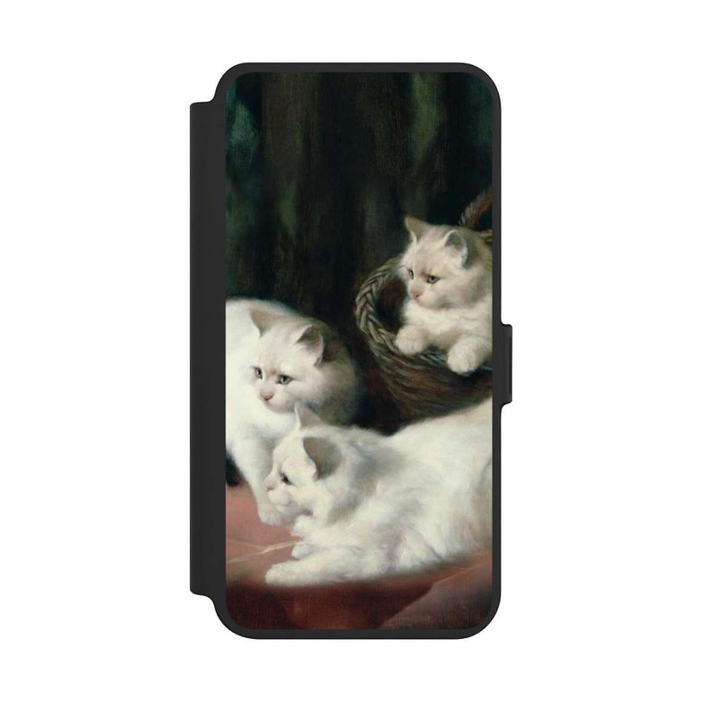 Galaxy S25 + NIVOflip Three White Angora Kittens