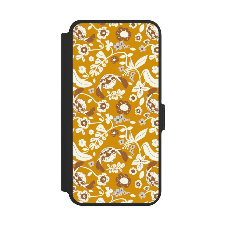 Galaxy S25 + NIVOflip Stitch Floral Mustard Pattern