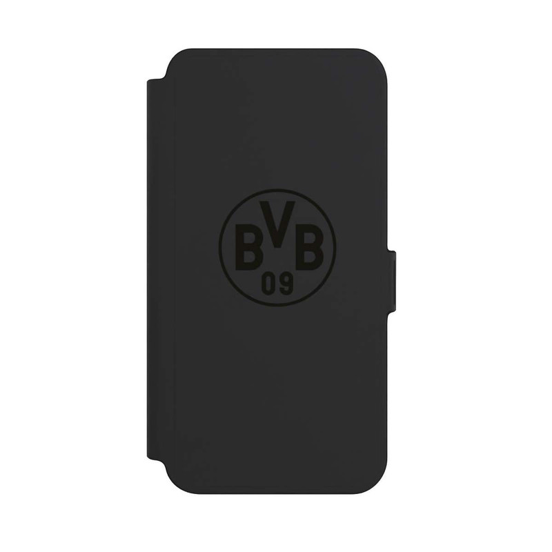 Galaxy S25 + NIVOflip BVB Logo Schwarz Transparent