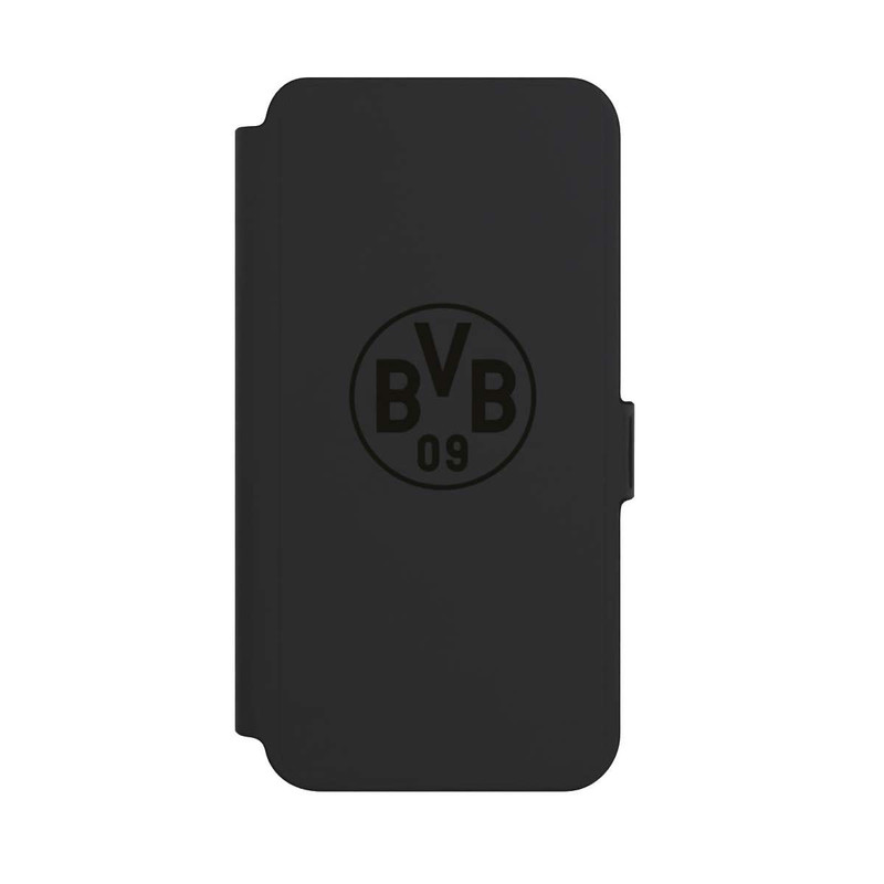 Galaxy S25 + NIVOflip BVB Logo Schwarz Transparent