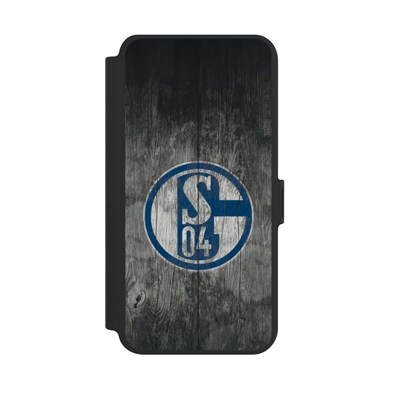 Galaxy S25 + NIVOflip Schalke 04 Holz Look