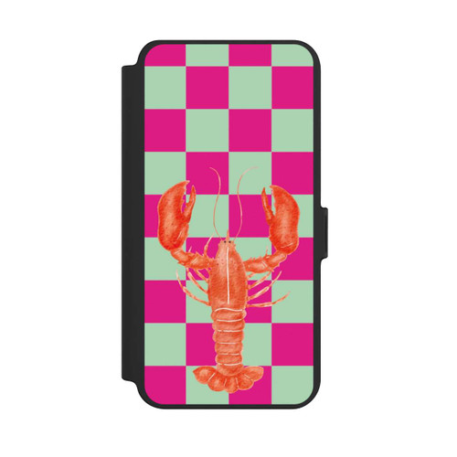 Samsung Galaxy S25+  NIVOflip Pink Checkers Lobster