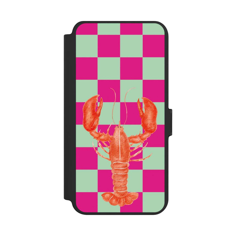 Galaxy S25 + NIVOflip Pink Checkers Lobster