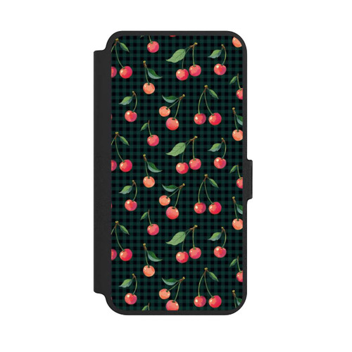 Samsung Galaxy S25+  NIVOflip Cherries and Green Gingham
