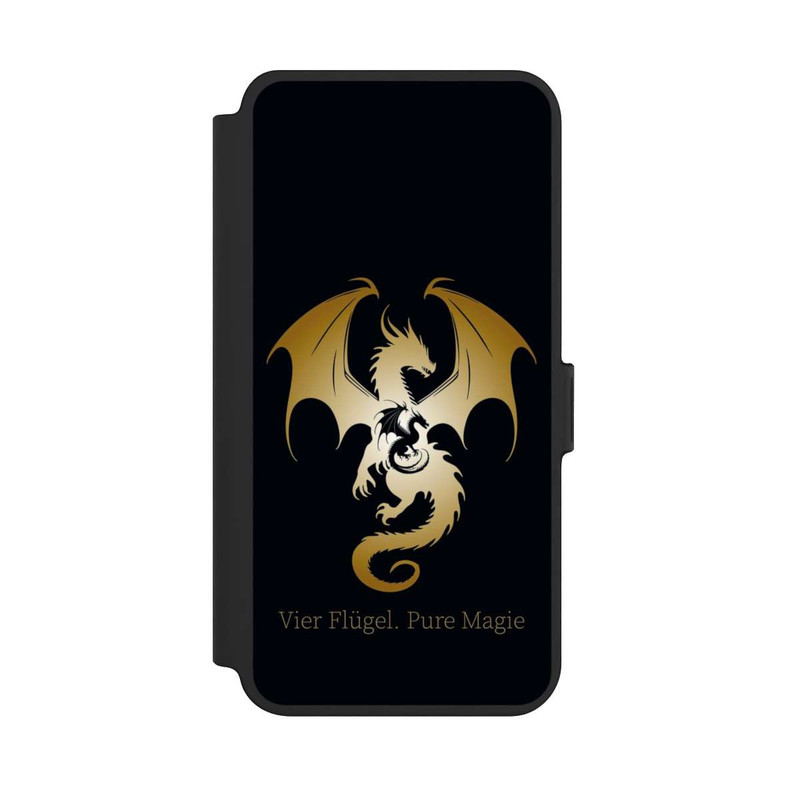 Galaxy S25 + NIVOflip Vier Flügel Pure Magie