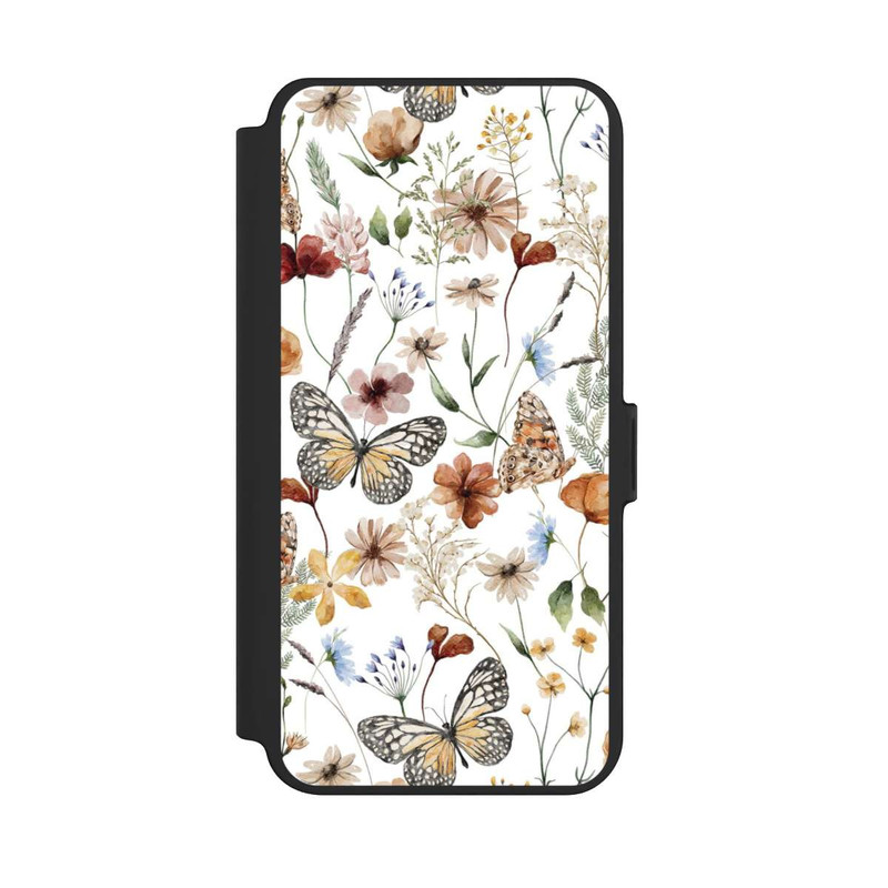 Galaxy S25 + NIVOflip Wildflowers and Butterflies Pattern