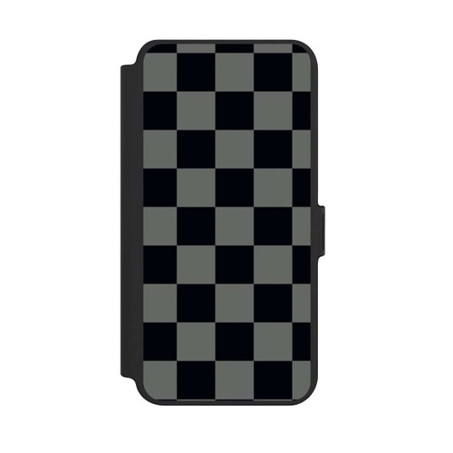 Samsung Galaxy S25+  NIVOflip Checked Pattern Black Grey