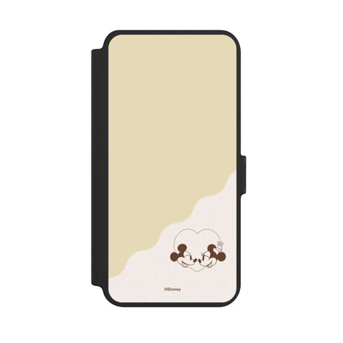 Samsung Galaxy S25+  NIVOflip Mickey and Minnie Love Heart Beige