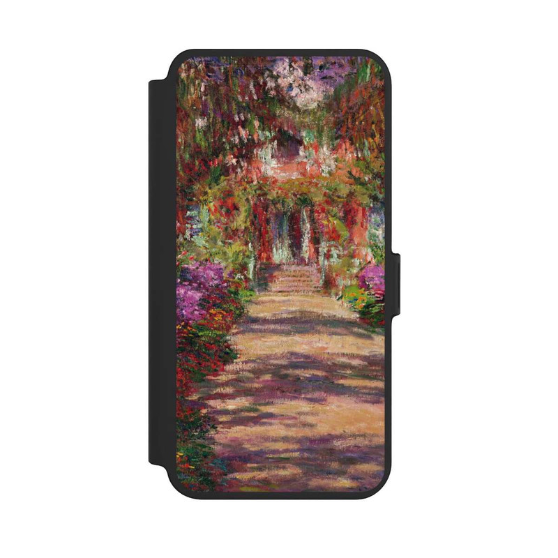Galaxy S25 + NIVOflip Eine Allee in Monets Garten in Giverny by Claude Monet