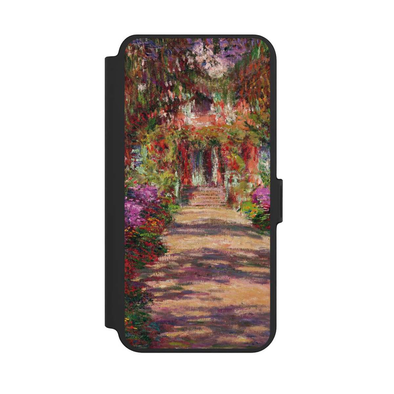 Galaxy S25 + NIVOflip Eine Allee in Monets Garten in Giverny by Claude Monet