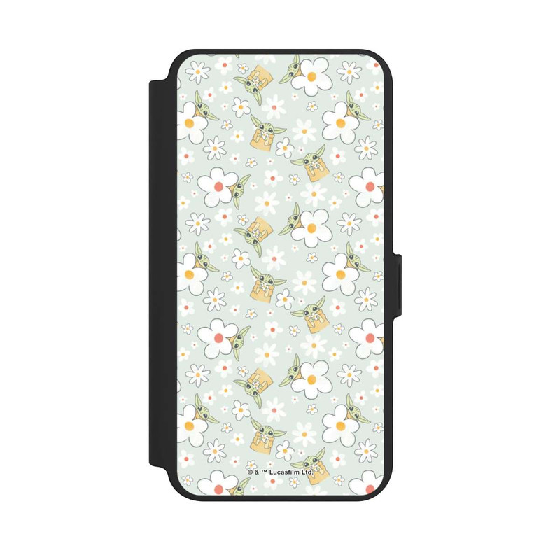 Galaxy S25 + NIVOflip Baby Yoda Flower Pattern
